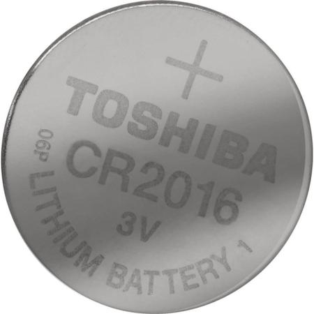 Imagem de Pilha Moeda Lithium 3V CR2016 TOSHIBA Cartela com 5 Unidades