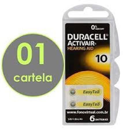 Imagem de Pilha para aparelho auditivo 10 duracell