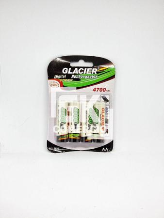 4 Pilhas AA Recarregável 4700 Mah Glacier PM