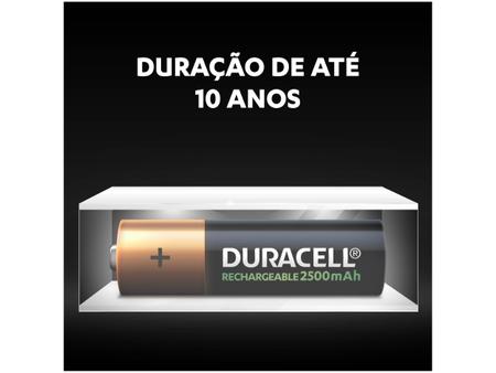 Pilha Recarregável AA Pequena 2500 mAh 2 Unidades - Duracell Imagem de Pilha Recarregável AA Pequena 2500 mAh 2 Unidades