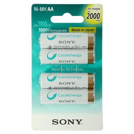 Imagem de Pilha Recarregável AA Sony NH-AA-B4KN 2000mAh 1.2V - 4 uni