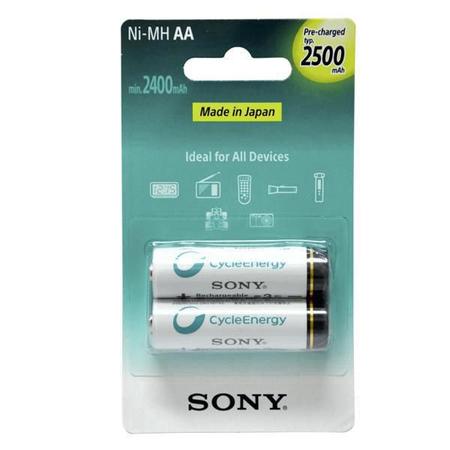Pilha Recarregável AAA Sony 900MAH Com 2 Pilhas NH-AAA-B2GN Novo Original +  NFe - Escorrega o Preço