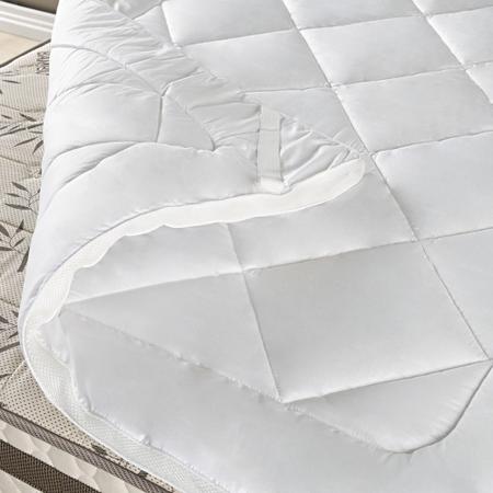 Imagem de Pillow Top Casal Protetor de Colchão 188x138x4cm Altura Fibra Siliconada Macio e Volumoso