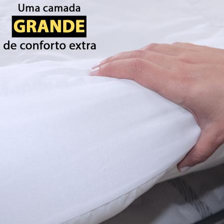 Imagem de Pillow Top Manta Premium Queen Ultra Macio de Fibra Siliconada Antialérgico BF Colchões