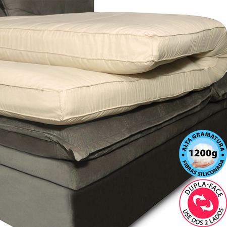 Imagem de Pillow Top para Sofá Retrátil e Reclinável de Fibras Macias Futon Almofada  90x180cm - BF Colchões