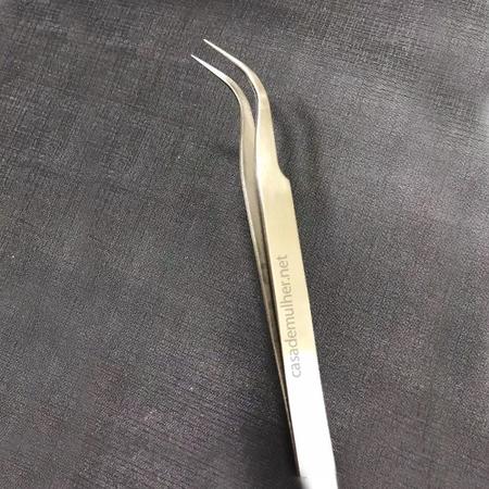 Pinça De Metal Ponta Curvada Para Extensão De Cilios Jj3150 - Mandala Imagem de Pinça De Metal Ponta Curvada Para Extensão De Cilios Jj3150