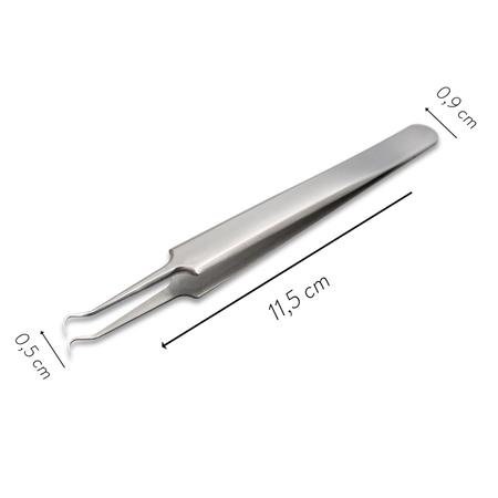 Imagem de Pinça Instrumento de Aço Inox Unhas Manicure Podologia