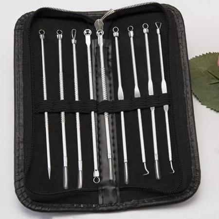 pinça removedora de cravo e espinha - inox Imagem de pinça removedora de cravo e espinha