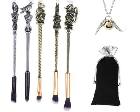 Pincéis de maquiagem Potter, 5sets Pincéis de maquiagem misturando lápis pincel labial ferramentas de beleza (5sets) - Beautful life makeup Imagem de Pincéis de maquiagem Potter, 5sets Pincéis de maquiagem misturando lápis pincel labial ferramentas de beleza (5sets)