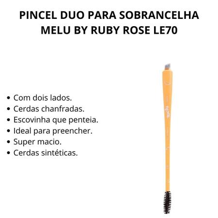 Imagem de Pincel Duo Para Sobrancelha Melu By Ruby Rose Le70