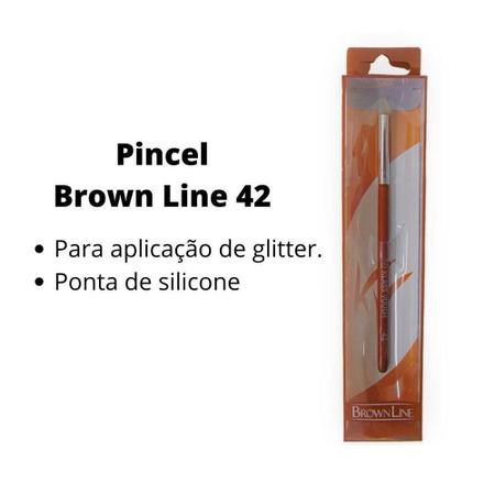Pincel Klass Vough Brown Line Para Aplicar Glitter 42 Imagem de Pincel Klass Vough Brown Line Para Aplicar Glitter 42