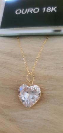 Pingente coração de ouro 18k de 12mm - Rodsi Store - Jóias Imagem de Pingente coração de ouro 18k de 12mm