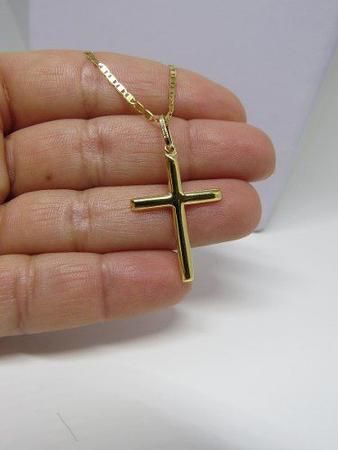Imagem de Pingente Cruz Crucifixo De Ouro 18k 750 Maciço