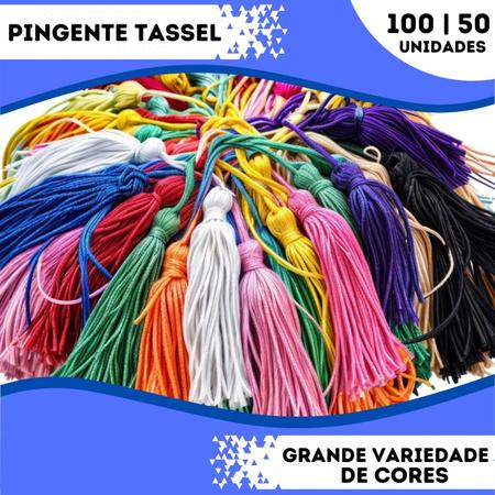 Imagem de Pingente De Seda Tassel - 7.0 cm - 10/50/100 unidades - Enfeite Decoração Casamento