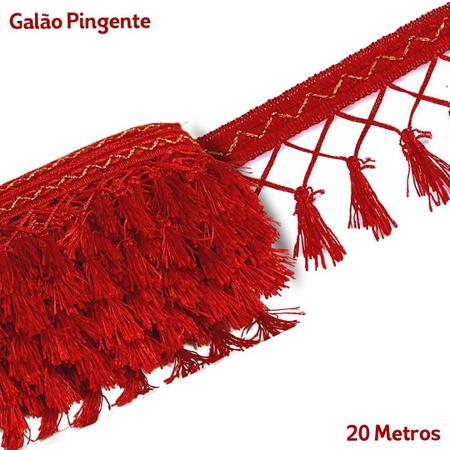 Imagem de Pingente De Seda Tassel - Fita- Vermelho - Nº: 145 C/20M- Nybc