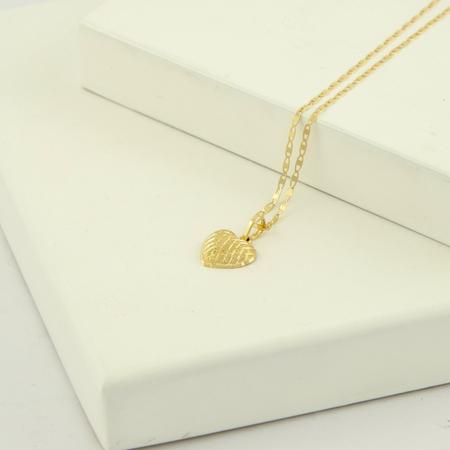 Imagem de Pingente Feminino Coração Burilado Ouro 18k 750 Lançamento