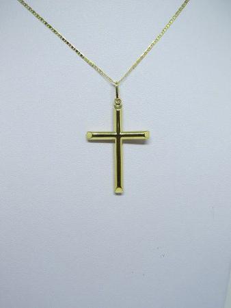 Imagem de Pingente Masculino Cruz Crucifixo 2.7cm Ouro 18k 750