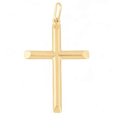 Imagem de Pingente Masculino Cruz Crucifixo De Ouro 18k 750
