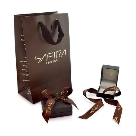 Pingente Medalha de Ouro 18k com Estrela central e Gemas Coloridas - Safira Imagem de Pingente Medalha de Ouro 18k com Estrela central e Gemas Coloridas