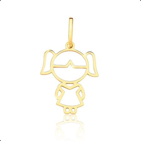 Imagem de Pingente Menina Ouro 18k 0,750