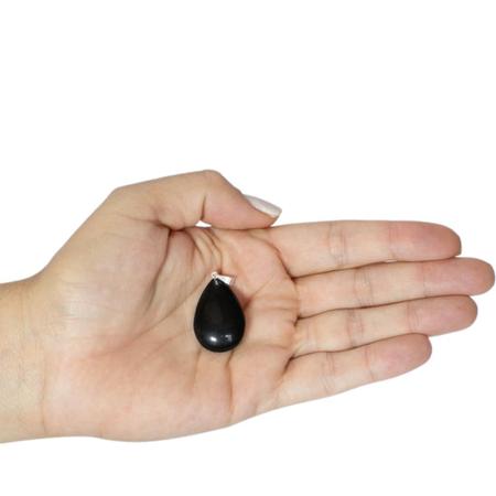 Imagem de PINGENTE MINI GOTA OBSIDIANA - (2,5 a 3,5)cm