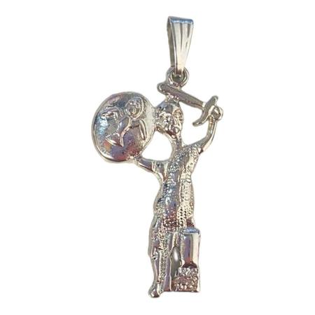Pingente Oxaguiâ Orixá Imagem 3,5 cm em Metal Niquelado - META ATACADO Imagem de Pingente Oxaguiâ Orixá Imagem 3,5 cm em Metal Niquelado
