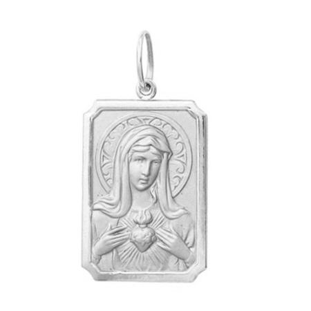 Pingente Pequeno 1.1cm Modelo Quadrado Santos Ouro Branco 18k ( 29 Santos ) FDMSR1-K1 - Fab Joias Imagem de Pingente Pequeno 1.1cm Modelo Quadrado Santos Ouro Branco 18k ( 29 Santos ) FDMSR1-K1