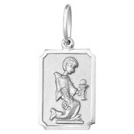 Pingente Pequeno 1.1cm Modelo Quadrado Santos Ouro Branco 18k ( 29 Santos ) FDMSR1-K1 - Fab Joias Imagem de Pingente Pequeno 1.1cm Modelo Quadrado Santos Ouro Branco 18k ( 29 Santos ) FDMSR1-K1