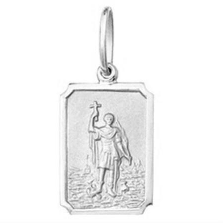Pingente Pequeno 1.1cm Modelo Quadrado Santos Ouro Branco 18k ( 29 Santos ) FDMSR1-K1 - Fab Joias Imagem de Pingente Pequeno 1.1cm Modelo Quadrado Santos Ouro Branco 18k ( 29 Santos ) FDMSR1-K1