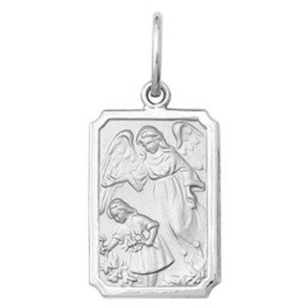 Pingente Pequeno 1.1cm Modelo Retangular Santos Ouro Branco 18k ( 29 Santos ) K1 - Fab Joias Imagem de Pingente Pequeno 1.1cm Modelo Retangular Santos Ouro Branco 18k ( 29 Santos ) K1