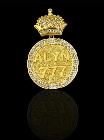 Imagem de Pingente Personalizado Alyn 777 Banhado a Ouro 18k 5cm