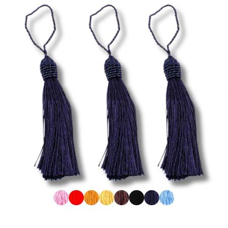 Imagem de Pingente pompom tassel com tulipa 90mm em poliester com 5 peças