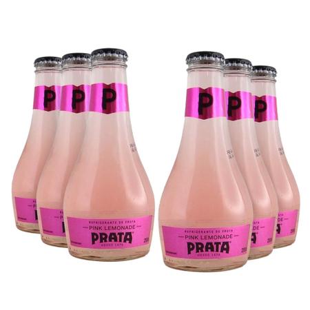 Prata Pink Lemonade Vidro 200ml . Caixa com 24 – Stok Distribuidora – Água, Vinhos