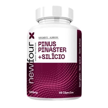 Imagem de Pinus Pinaster + Silicio 500mg 60 caps NewFour