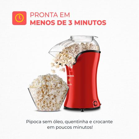 Imagem de Pipoqueira elétrica com bico direcionador 1.200W vermelha Popflix - PP-03 - Mondial