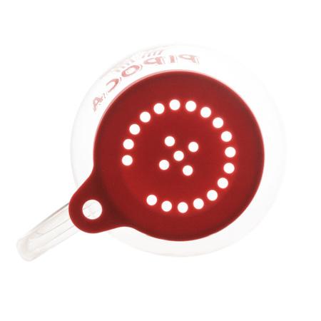 Imagem de Pipoqueira para Micro-ondas de Vidro Borossilicato Resistente a Calor 1,8 Litros Lyor Com Tampa Silicone Vermelha