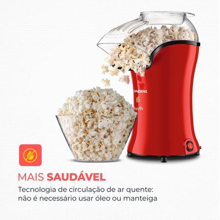 Imagem de Pipoqueira Popflix, Mondial, 1200w, 127v Vermelho PP-03