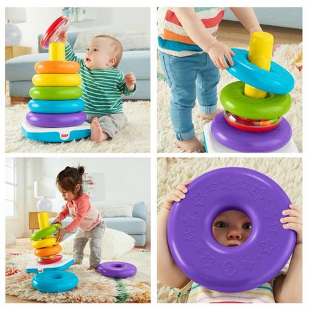 Pir mide Infantil de Argolas Gigante Fisher Price Mattel