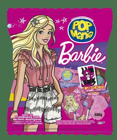 Pirulito Pop Mania Barbie Framboesa 50 unidades em Promoção na Americanas