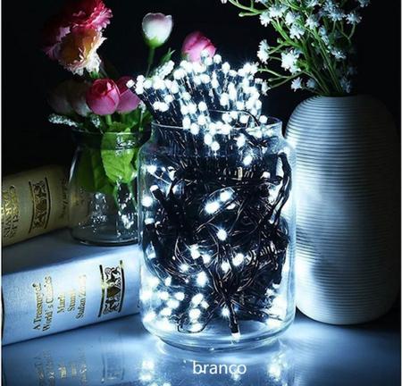 Imagem de Pisca Pisca de Luz Decorativas De Natal 100 Leds 8 Funções 10m 127V