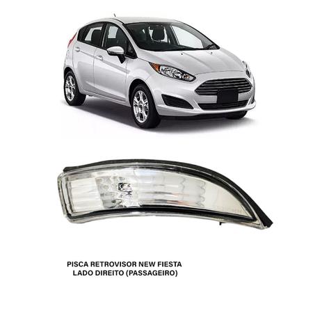 Imagem de Pisca Seta Capa Retrovisor Ford New Fiesta Hatch Sedan 2010 a 2020 Esquerdo ou Direito