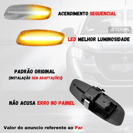 Imagem de Pisca Seta Sequencial Dinâmico Retrovisor Citroen Ds3 Ano 2012 a 2017 Thp Turbo lampada led Sinal Lateral Repetidor Dianteiro Sport Chic Hatch