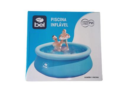 Imagem de Piscina 1000 Litros Inflável Infantil  Redonda Reforçada