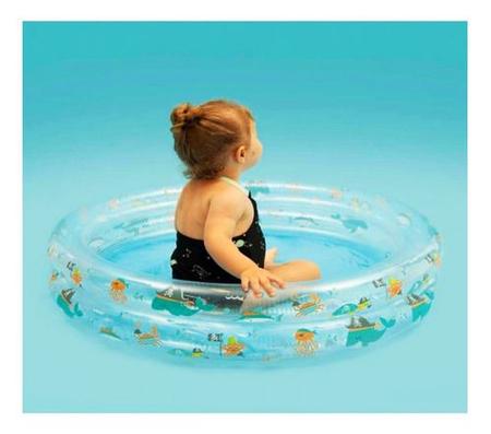 Imagem de Piscina Banheira Inflável Infantil Redonda 180l Mor