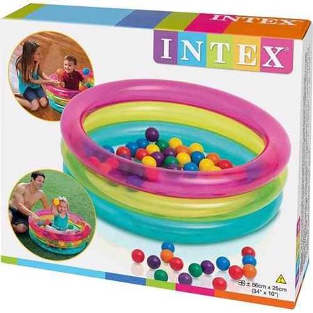 Piscina de Bolinhas Inflável Infantil Intex Com 50 Bolinhas Imagem de Piscina de Bolinhas Inflável Infantil Intex Com 50 Bolinhas
