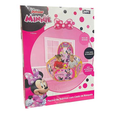 Imagem de Piscina de Bolinhas Mickey Minnie Disney Original Zippy Toys Infantil Dobrável 1 Metro de Diâmetro