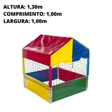 Imagem de Piscina de Bolinhas Nacional Premium 1,00m Quadrada  - Rotoplay Brinquedos
