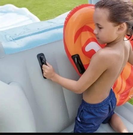 Piscina Escorregador Playground Infl vel Tubar o Intex 57159