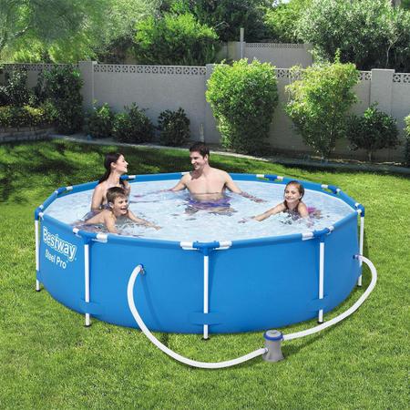 Imagem de Piscina Estruturada 6.473L Circular Bestway + Filtro 110V