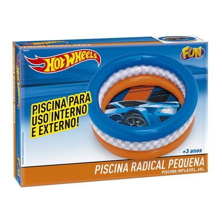 Imagem de Piscina Infantil Inflável Carro Hotwheels 68L 8096-0 Fun